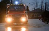 Intervention des pompiers pendant des inondations dans les Landes en décembre 2019