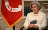 La cheffe de cabinet de la Maison Blanche Susie Wiles dans le Bureau ovale, le 20 janvier 2025 à Washington