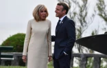 Le président Emmanuel Macron et son épouse Brigitte Macron, le 24 août 2019 à Biarritz