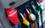 Une pompe à essence hors service dans une station-service TotalEnergies à Pecquencourt, dans le Nord, après un acte de vandalisme, le 16 septembre 2026