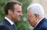 Le président français Emmanuel Macron reçoit son homologue palestinien Mahmoud Abbas à l'Elysée, le 21 septembre 2018 à Paris