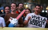 Manifestation de soutien au président argentin Javier Milei à Paris le 30 septembre 2026