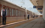 Des employés chinois à la gare Feri sur la nouvelle ligne reliant Addis Abeba à Djibouti, le 24 septembre 2016