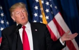 Donald Trump lors d'un discours le 27 avril 2016 à Washington