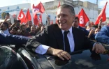 Le candidat à la présidentielle tunisienne Nabil Karoui rencontre ses partisans à Bizerte, dans le nord de la Tunisie, le 11 octobre 2019