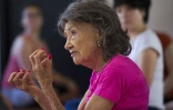 Tao Porchon-Lynch professeure de yoga depuis plus de 60 ans, le 16 janvier 2017 à New York
