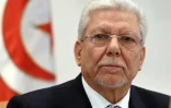 Le ministre tunisine des Affaires étrangères Taieb Baccouche lors d'une conférence de presse le 25 février 2015 à Tunis