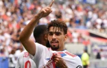 Le Brésilien Lucas Paqueta après avoir marqué le 3e but de Lyon contre Clermont, le 22 août 2021 au Groupama Stadium