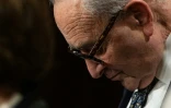 Le chef de la minorité démocrate au Sénat, Chuck Schumer, lors d'une conférence de presse au Capitole de Washington, le 30 septembre 2025