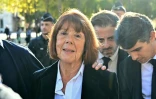 Gisèle Pelicot le 8 octobre 2025 à la sortie de la cour d'appel de Nîmes, dans le Gard