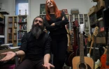 Marie et Lionel Liminana du groupe "Les Liminanas" en janvier 2018 Ă Cabestany