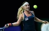 Dominika Cibulkova lors de la première demi-finale face à Svetlana Kuznetsova