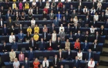 Les nouveaux députés européens lors d'une session inaugurale du Parlement européen, le 2 juillet 2019 à Strasbourg