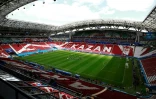 Le stade de Kazan, le 15 juin 2018, où la France débute son Mondial en Russie