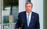 Patrick Balkany, arrive au palais de justice de Paris pour son procès, poursuivi pour fraude fiscale aggravée, le 22 mai 2019