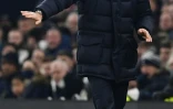 L'entraîneur italien de Tottenham Hotspur, Antonio Conte, durant le quart de finale de la Coupe de la Ligue anglaise entre Tottenham Hotspur et West Ham United au stade de Tottenham, à Londres, le 22 décembre 2021