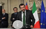 Matteo Salvini, dirigeant de la Ligue, à Rome, le 21 Mai 2018