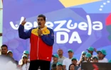 Le président vénézuélien Nicolas Maduro lors de la campagne de clôture du référendum pour la défense du territoire d'Essequibo, le 1er décemre 2023 à Caracas
