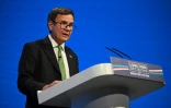 Le président du parti conservateur, Greg Hands, le 1er octobre 2023 à Manchester, au Royaume-Uni