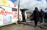 Des migrants au campement la "Jungle" de Calais, le 22 octobre 2016