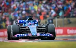 Le pilote espagnol Fernando Alonso au volant de son Alpine lors du Grand Prix de Hongrie, le 31 juillet 2022 à Budapest