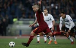 Le mileu de l'AS Rome Radja Nainggolan auteur d'un doublé face à Liverpool en demi-finales retour de C1, le 2 avril 2018 à Rome