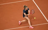 Fiona Ferro face à la Roumaine Patricia Maria Tig au 3e tour de Roland-Garros, le 3 octobre 2020