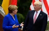 La chanceliÚre allemande Angela Merkel et le président américain Donald Trump, le 26 mai 2017, lors du sommet G7 à Taormine, en Italie