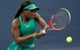 L'Américaine Sloane Stephens face à la Belge Elise Mertens lors du tournoi de Cincinnati (Ohio), le 16 août 2018