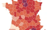 Nombre de cas détectés du 20 au 26 avril par département, pour 100 000 habitants, selon Santé publique France