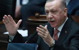 Le président turc Recep Tayyip Erdogan, le 21 avril 2021 à Ankara