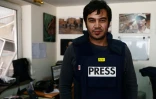 Le journaliste Sardar Ahmad, le 20 mars 2014 au bureau de l'AFP Ă Kaboul