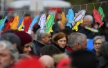 Rassemblement du mouvement antifasciste des Sardines, le 19 janvier 2020 à Bologne 