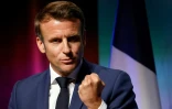 Le président français Emmanuel Macron à Villepinte, au nord de Paris, le 13 juin 2022