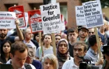 Manifestation à Londres pour obtenir justice après l'incendie meurtrier de la tour Grenfell, le 16 juin 2017