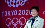 La maire de Tokyo, Yuriko Koike, lors d'une allocution sur les JO-2020, le 24 juillet 2019 à Tokyo 