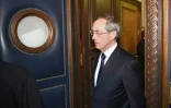 Claude Guéant à son arrivée au palais de justice le 28 septembre 2016 à Paris