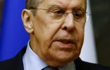 Le ministre russe des affaires étrangères Sergueï Lavrov après une rencontre avec son homologue allemand, à Moscou, le 18 janvier 2022