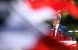 Jean-Luc Mélenchon lors de son discours de clôture des universités d'été de LFI, à Châteauneuf-sur-Isère, dans la Drôme, le 23 août 2026