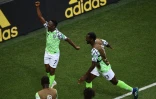 Le Nigérian Ahmed Musa s'est offert un doublé contre l'Islande dans le group E du Mondial à Volgograd, le 22 juin 2018