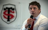 Le président du Stade Toulousain, Didier Lacroix, lors d'une conférence de presse, le 3 juin 2020 à Toulouse