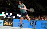 Le Britannique Andy Murray, lors de sa défaite au 2e tour face à l'Espagnol Carlos Alcaraz, le 27 octobre 2021 au tournoi ATP de Vienne, le 27 octobre 2021