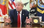 Le président américain Donald Trump dans le Bureau ovale de la Maison Blanche, le 29 juin 2026 à Washington