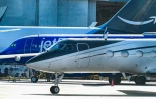 L'avion transportant le sénateur brésilien Flavio Bolsonaro sur le tarmac de l’aéroport d’Opa-locka à Miami, le 28 octobre 2026 en Floride