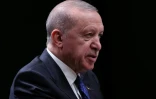 Le président turc Recep Tayyip Erdogan tient une conférence de presse conjointe avec le Premier ministre irakien à l'issue de leur rencontre au palais présidentiel d'Ankara, le 28 juillet 2026