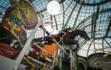 Le Français Simon Delestre sur Hermès Ryan remporte le "Grand Prix Hermès" au Grand Palais le 24 mars 2019