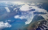 Dans le fjord de Scoresby, les glaciers fondent et reculent vers l'intérieur. Le 21 août 2023