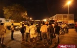 Mardi 1er septembre 2009 - Barrage des professionnels du BTP devant la SRPP au Port