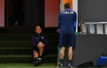 Le sélectionneur italien Roberto Mancini lors d'un entraînement au Hive Stadium de Londres le 5 juillet 2021