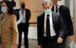 Nicolas Sarkozy arrive au tribunal, le 23 novembre 2020 Ă Paris